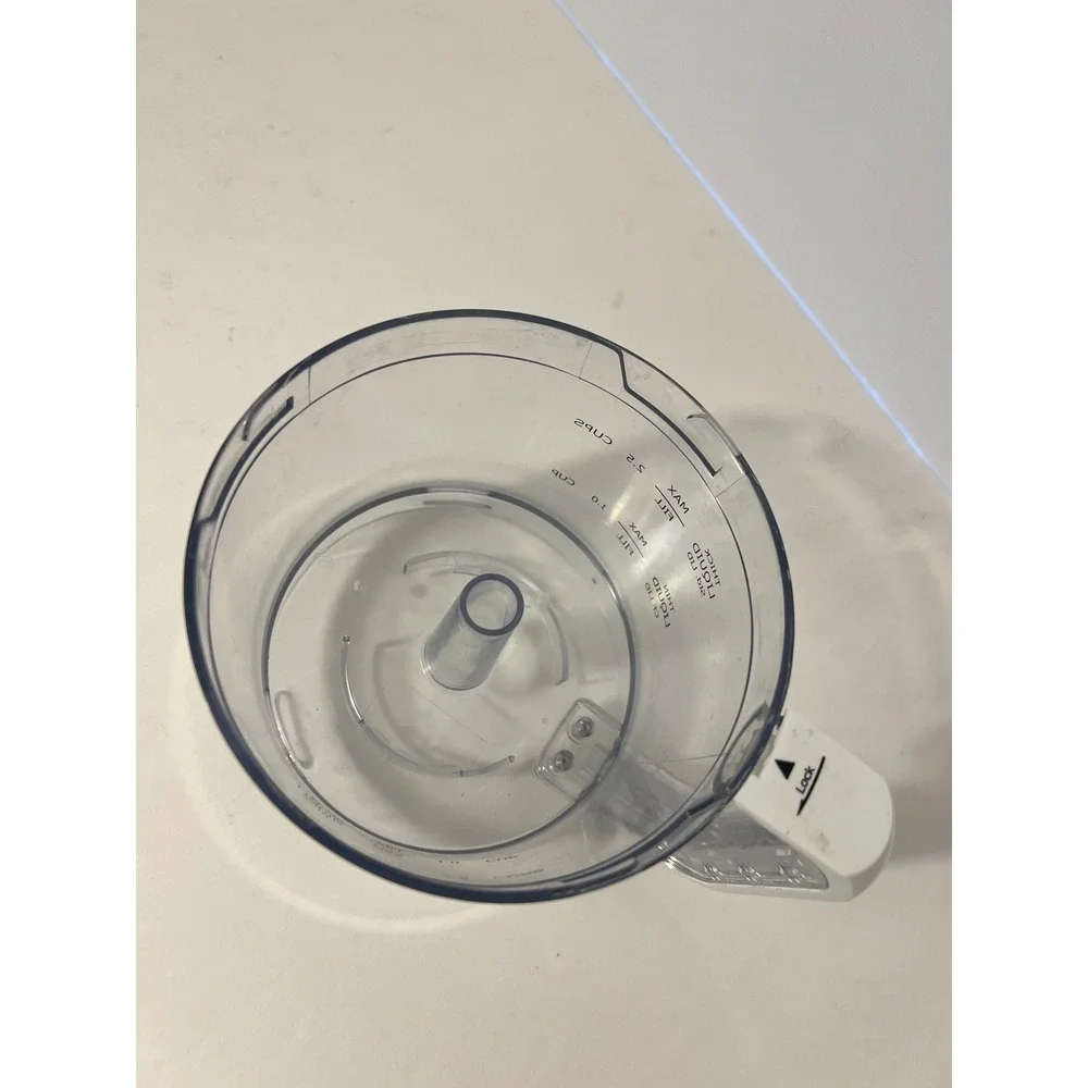 Wolfgang Puck Bistro Food Processor Replacement Work Bowl 2.5 Cup Clear White